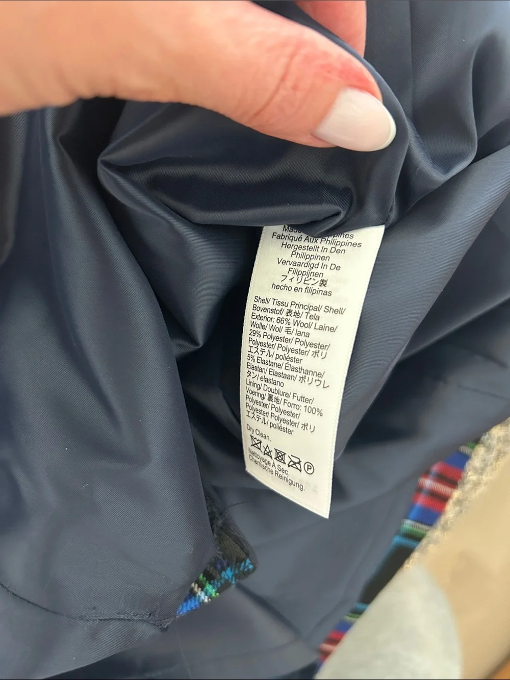 NWT J. Crew Plaid Mini Skirt in Navy, Red and Green
